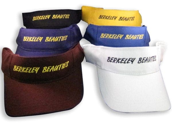 A group of hats that are all different colors.