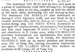 Naval Gunfire Action – North Vietnam