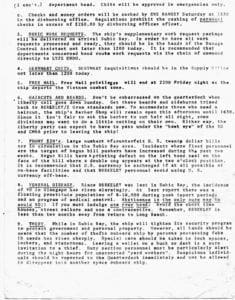 A page of an old document with several words.