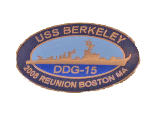 Uss berkeley ddg-15 reunion pin.